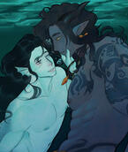 detailed half body pair